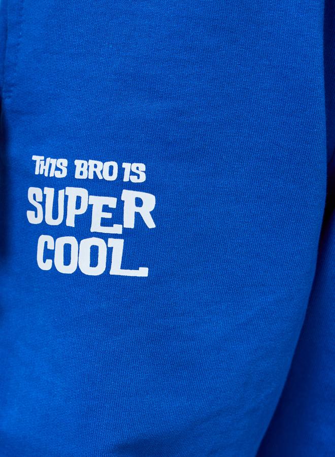 ستايلي جوغر بحواف مكبلة وطبعة كتابة - Image 3